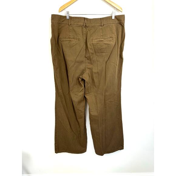 Good American Good Skate Trouser Wide Leg Pants Cotton Size 18 - Picture 5 of 9